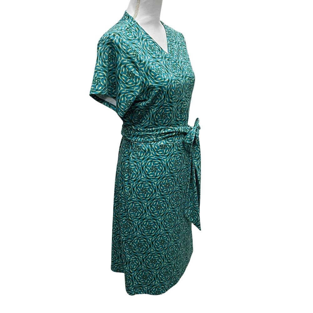 Lesley Evers Kaleidoscope Print True Wrap Dress Size XL - Picture 7 of 11